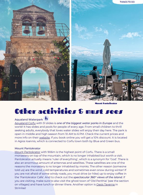 Tzatchickie Corfu Travel Guide ebook